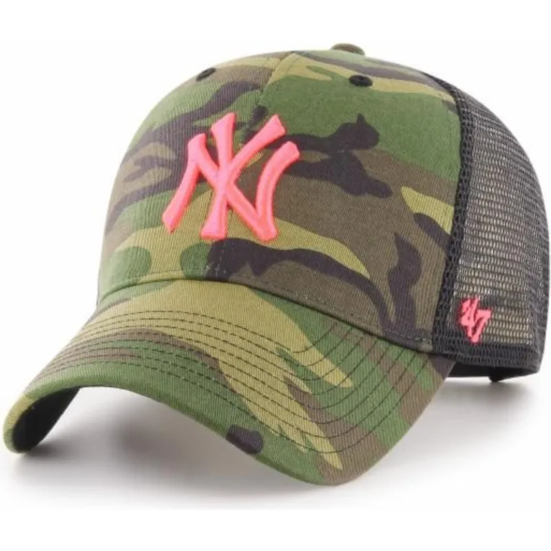 petten-gebogen-camouflage-snapback-rosa-van-new-york-yankees-mlb-van-47-brand