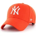 petten-gebogen-oranje-verstelbaar-brillante-van-new-york-yankees-mlb-van-47-brand