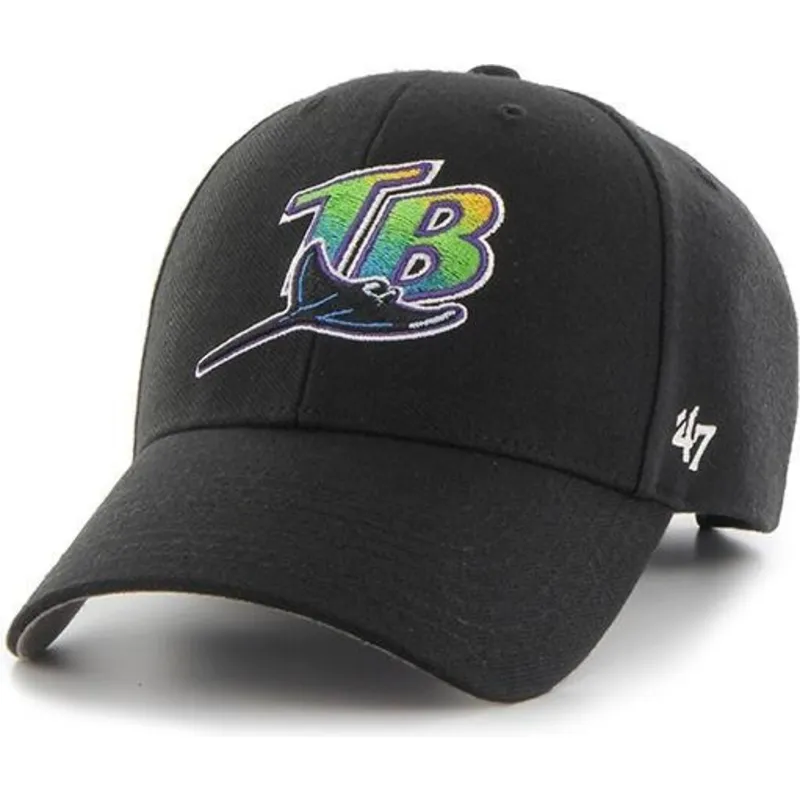 petten-gebogen-zwart-verstelbaar-van-tampa-bay-rays-mlb-van-47-brand