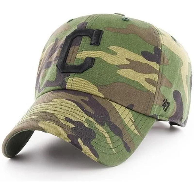 petten-gebogen-camouflage-verstelbaar-van-cleveland-indians-mlb-van-47-brand