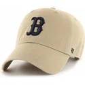 petten-gebogen-beige-verstelbaar-van-boston-red-sox-mlb-van-47-brand