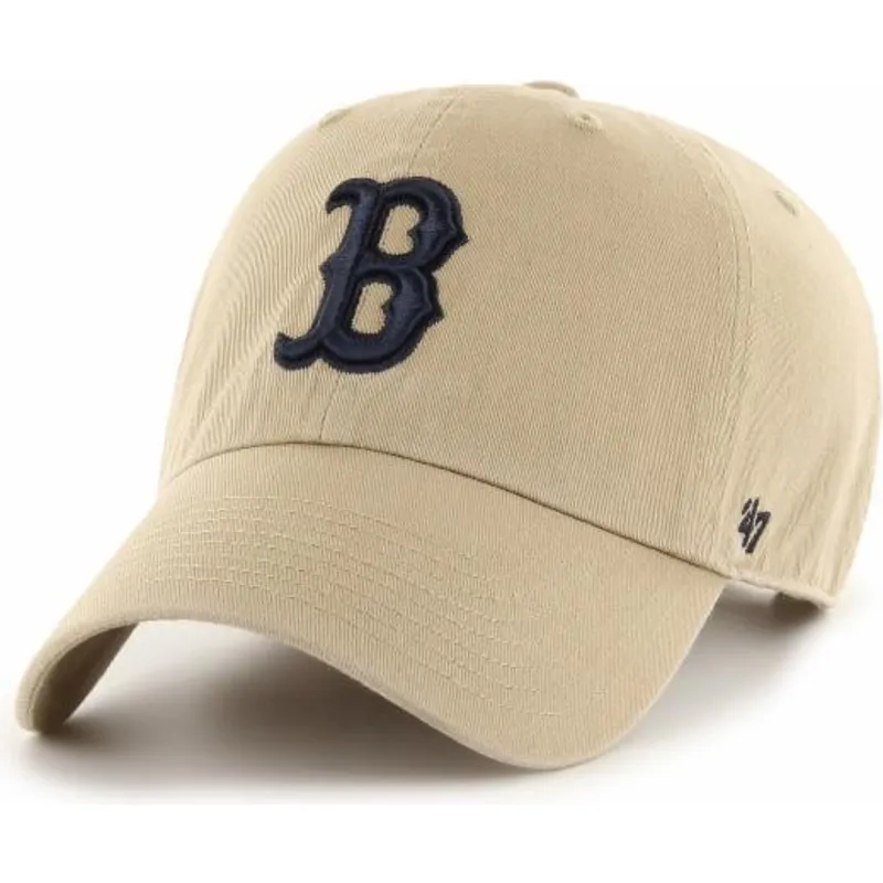 petten-gebogen-beige-verstelbaar-van-boston-red-sox-mlb-van-47-brand
