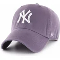 petten-gebogen-paars-verstelbaar-van-new-york-yankees-mlb-van-47-brand