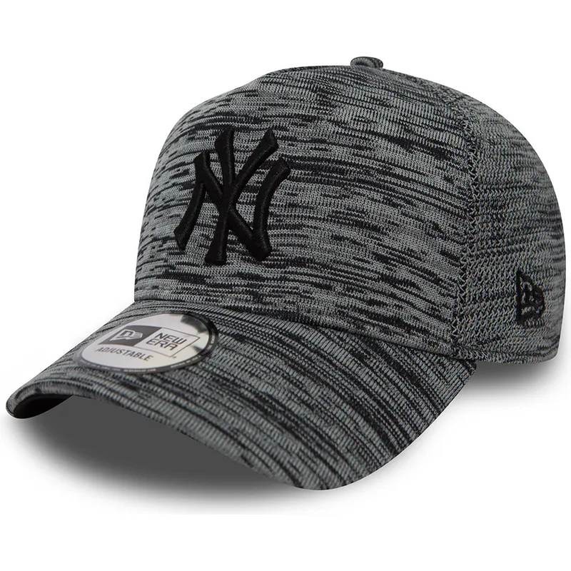petten-gebogen-grijs-snapback-a-frame-jaspeado-van-new-york-yankees-mlb-van-new-era