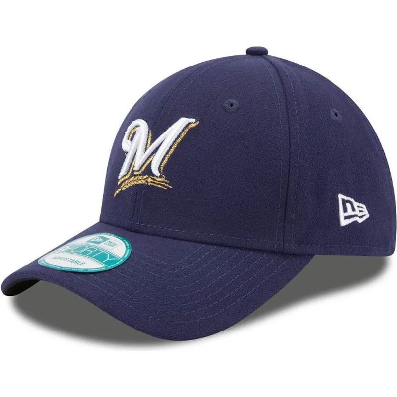 petten-gebogen-marineblauw-verstelbaar-9forty-the-league-van-milwaukee-brewers-mlb-van-new-era petten-gebogen-marineblauw-verstelbaar-9forty-the-league-van-milwaukee-brewers-mlb-van-new-era