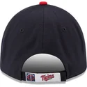 petten-gebogen-marineblauw-verstelbaar-9forty-the-league-van-minnesota-twins-mlb-van-new-era