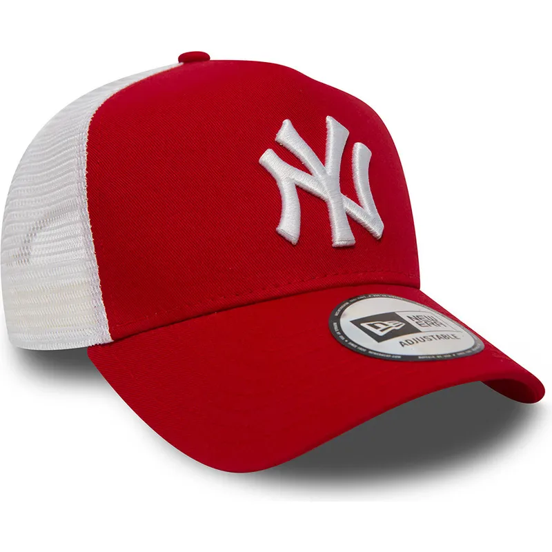 petten-gebogen-rood-snapback-clean-a-frame-2-van-new-york-yankees-mlb-van-new-era petten-gebogen-rood-snapback-clean-a-frame-2-van-new-york-yankees-mlb-van-new-era