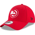 petten-gebogen-rood-verstelbaar-9forty-the-league-van-atlanta-hawks-nba-van-new-era