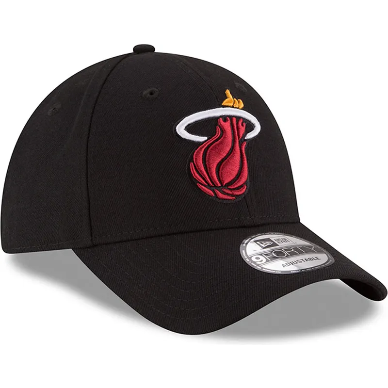 petten-gebogen-zwart-verstelbaar-9forty-the-league-van-miami-heat-nba-van-new-era