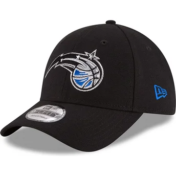 Petten gebogen zwart verstelbaar 9FORTY The League van Orlando Magic NBA van New Era