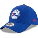 petten-gebogen-blauw-verstelbaar-9forty-the-league-van-philadelphia-76ers-nba-van-new-era