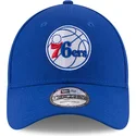 petten-gebogen-blauw-verstelbaar-9forty-the-league-van-philadelphia-76ers-nba-van-new-era