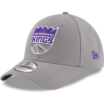 Petten gebogen grijs verstelbaar 9FORTY The League van Sacramento Kings NBA van New Era