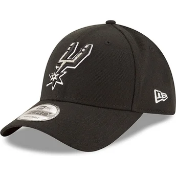 Petten gebogen zwart verstelbaar 9FORTY The League van San Antonio Spurs NBA van New Era