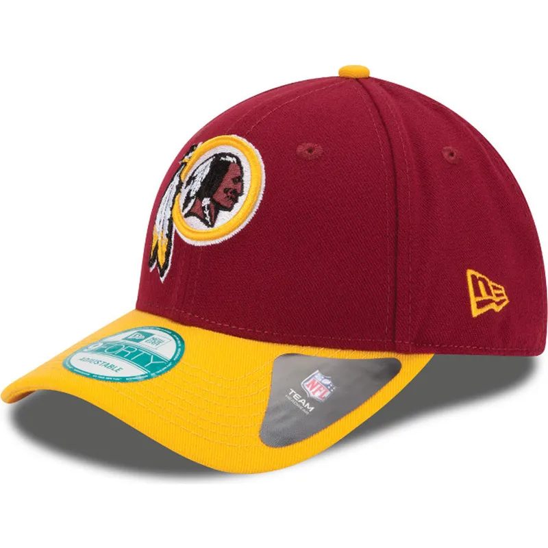 petten-gebogen-rood-verstelbaar-9forty-the-league-van-washington-commanders-nfl-van-new-era