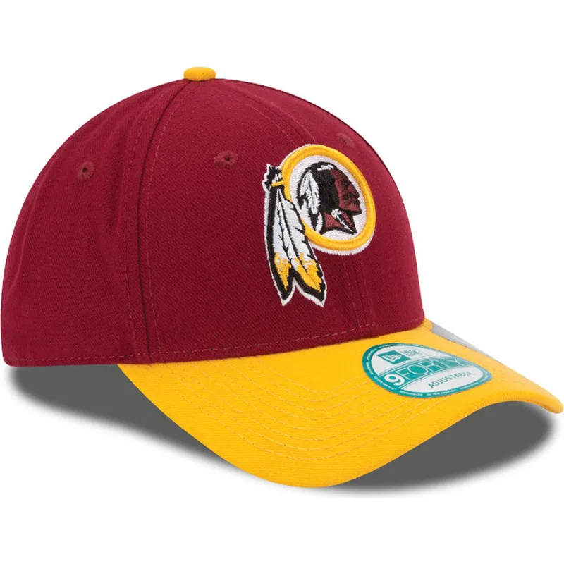petten-gebogen-rood-verstelbaar-9forty-the-league-van-washington-commanders-nfl-van-new-era
