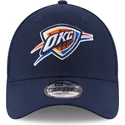 petten-gebogen-marineblauw-verstelbaar-9forty-the-league-van-oklahoma-city-thunder-nba-van-new-era