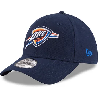 Petten gebogen marineblauw verstelbaar 9FORTY The League van Oklahoma City Thunder NBA van New Era