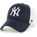 petten-gebogen-zwart-snapback-voor-kinderen-van-new-york-yankees-mlb-van-47-brand