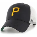 petten-gebogen-zwart-snapback-van-pittsburgh-pirates-mlb-van-47-brand