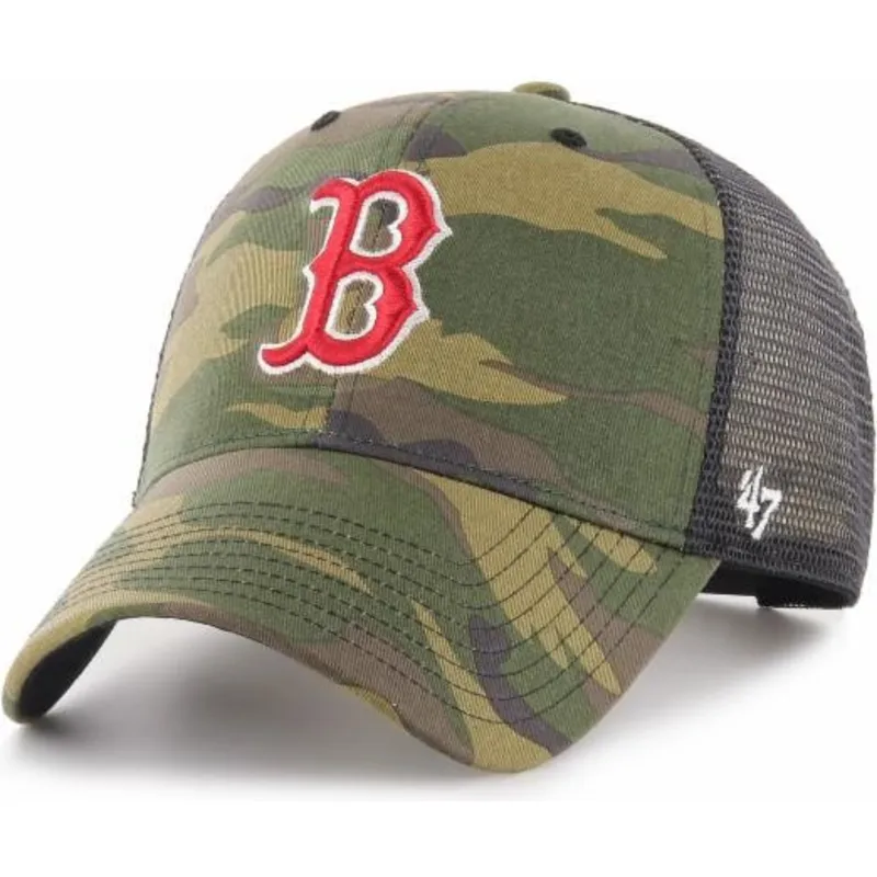 petten-gebogen-camouflage-snapback-van-boston-red-sox-mlb-van-47-brand