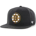 petten-plat-zwart-snapback-van-boston-bruins-nhl-van-47-brand