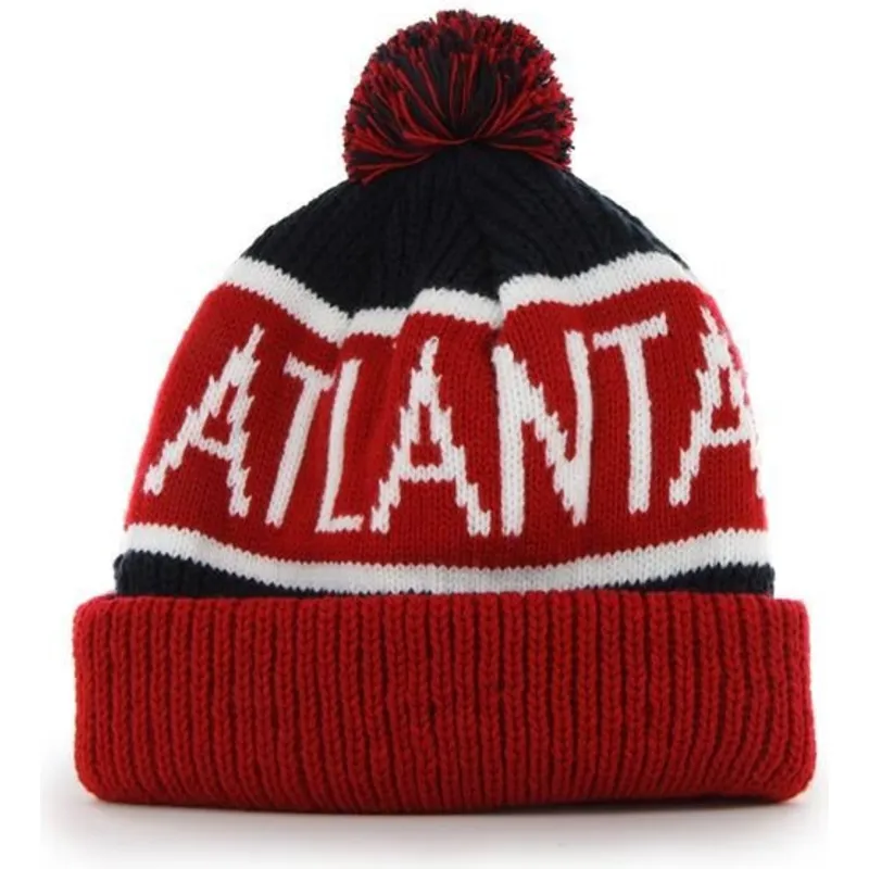 mutsen-pompon-rood-van-atlanta-braves-mlb-van-47-brand