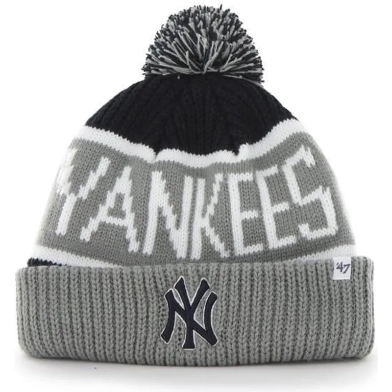 mutsen-pompon-grijs-van-new-york-yankees-mlb-van-47-brand