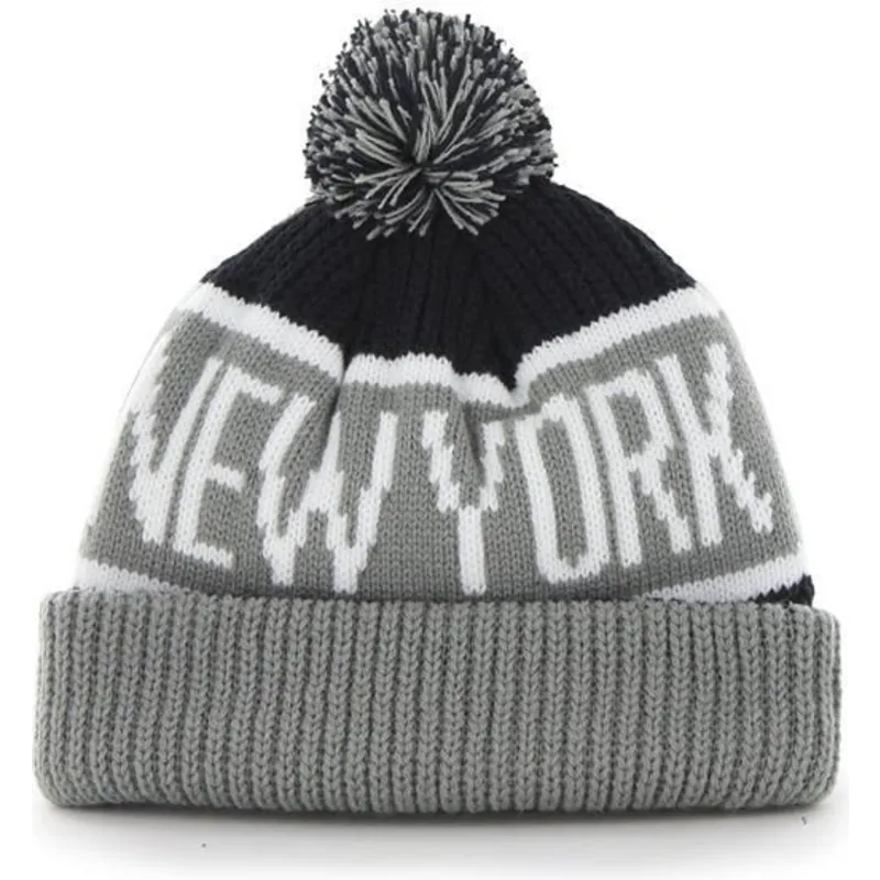 mutsen-pompon-grijs-van-new-york-yankees-mlb-van-47-brand