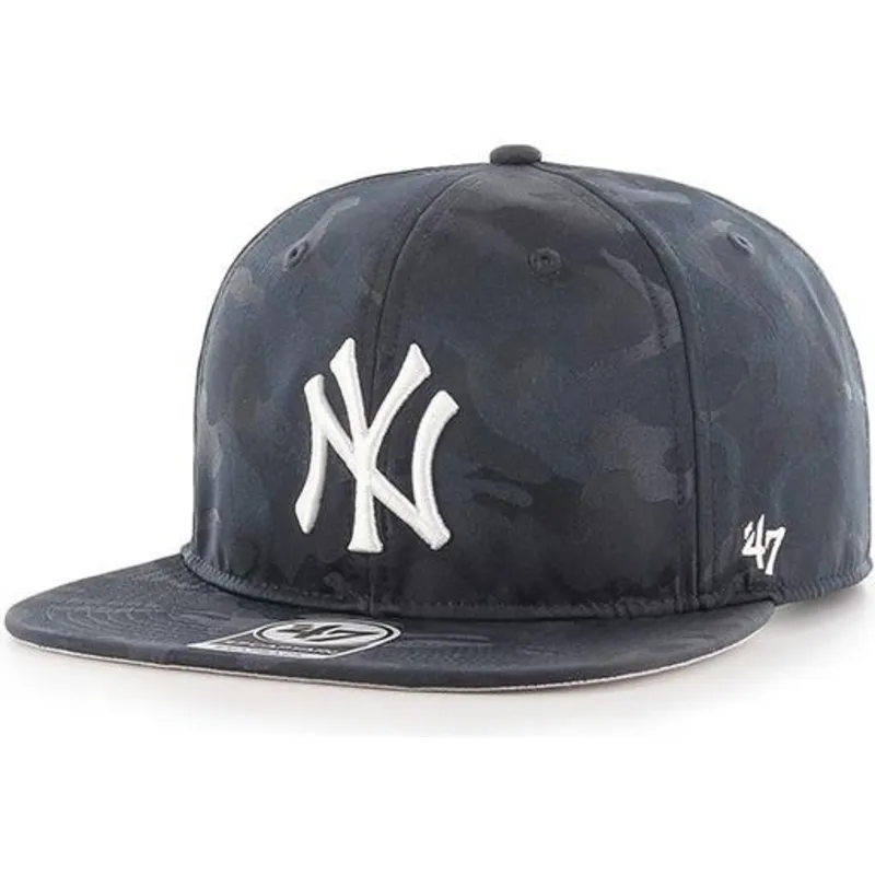 petten-plat-camouflage-snapback-van-new-york-yankees-mlb-van-47-brand