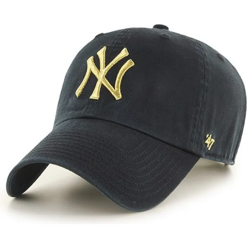 petten-gebogen-zwart-verstelbaar-oro-van-new-york-yankees-mlb-van-47-brand petten-gebogen-zwart-verstelbaar-oro-van-new-york-yankees-mlb-van-47-brand
