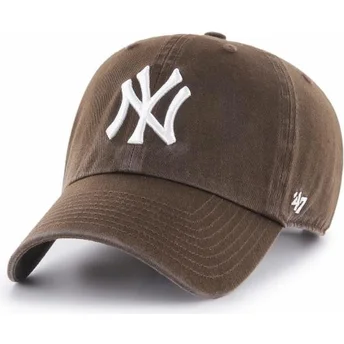 Petten gebogen bruin verstelbaar van New York Yankees MLB van 47 Brand
