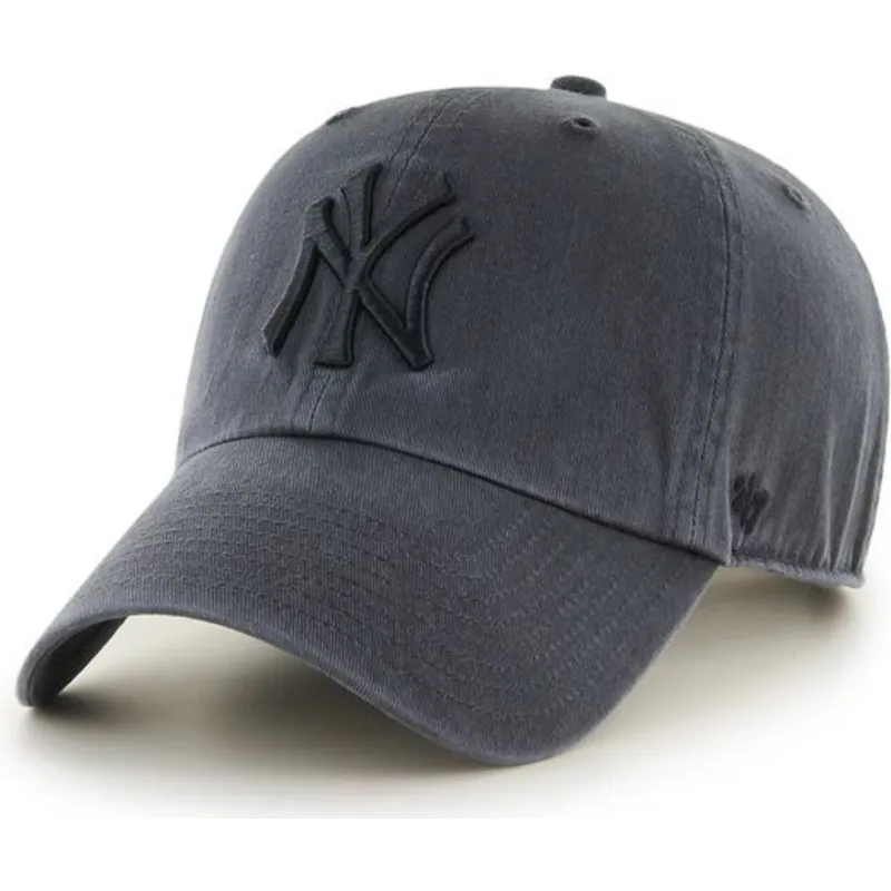 petten-gebogen-zwart-verstelbaar-van-new-york-yankees-mlb-van-47-brand