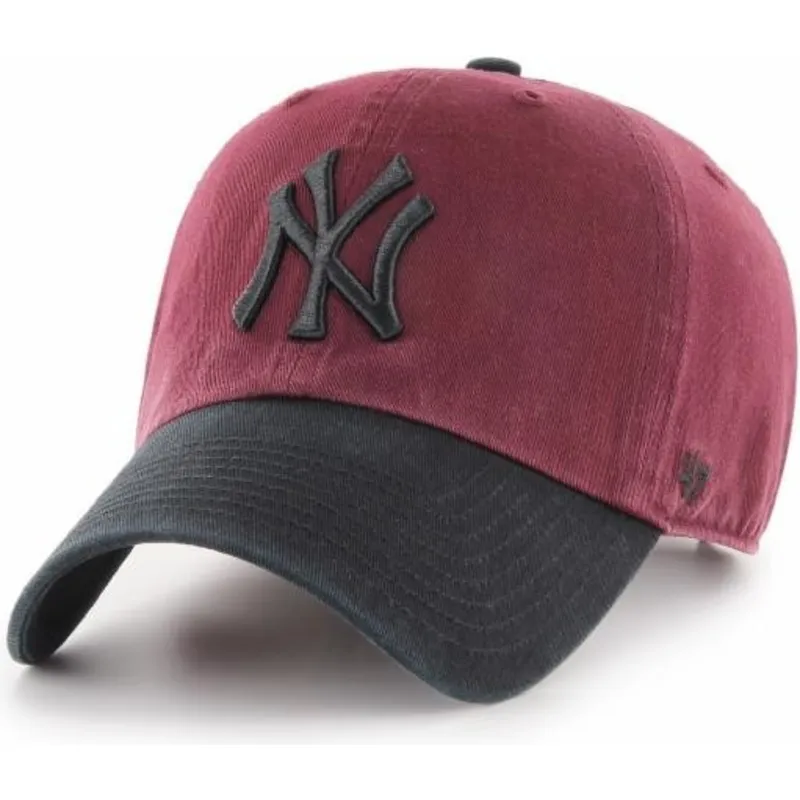 petten-gebogen-rood-verstelbaar-van-new-york-yankees-mlb-van-47-brand
