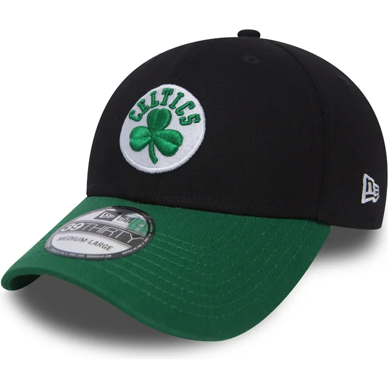 petten-gebogen-zwart-fitted-39thirty-black-base-van-boston-celtics-mlb-van-new-era
