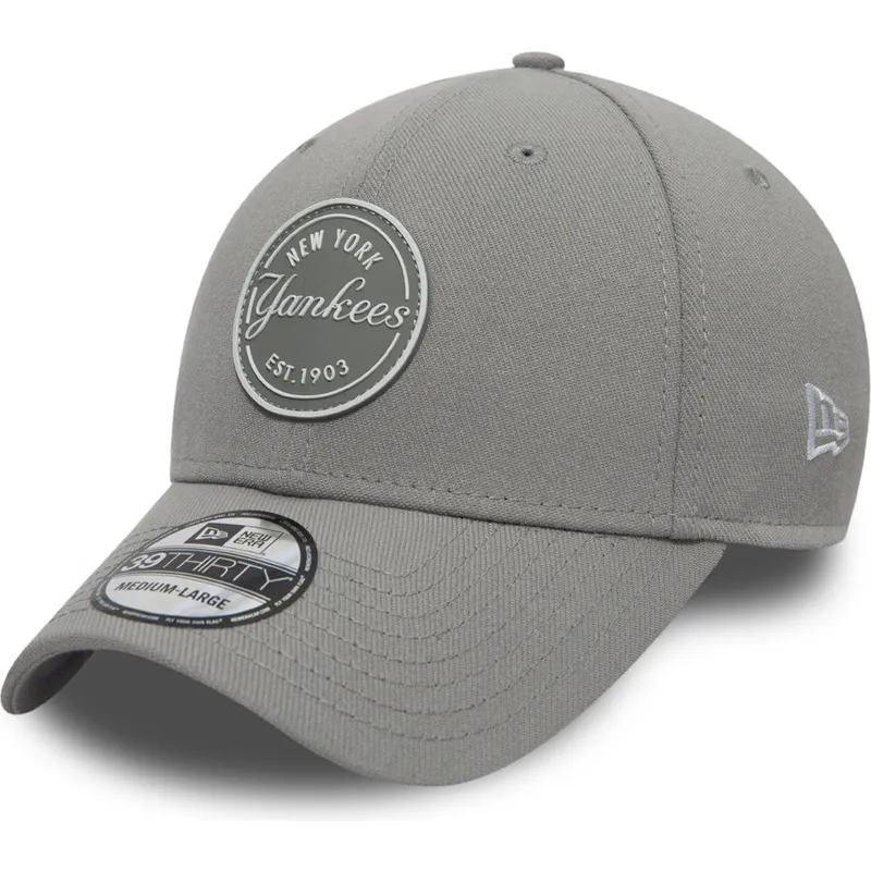 petten-gebogen-grijs-fitted-voor-kinderen-39thirty-stretch-rubber-emblem-van-new-york-yankees-mlb-van-new-era petten-gebogen-grijs-fitted-voor-kinderen-39thirty-stretch-rubber-emblem-van-new-york-yankees-mlb-van-new-era