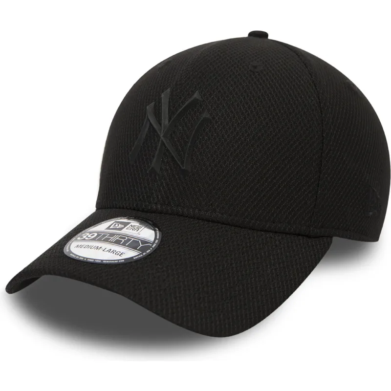 petten-gebogen-zwart-fitted-voor-kinderen-39thirty-rubber-prime-van-new-york-yankees-mlb-van-new-era