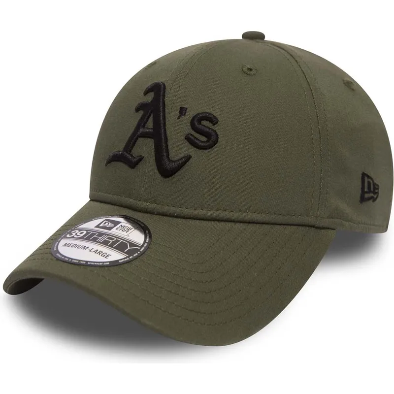 petten-gebogen-groen-fitted-39thirty-league-essential-van-oakland-athletics-mlb-van-new-era