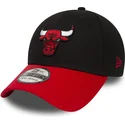 petten-gebogen-zwart-fitted-39thirty-black-base-van-chicago-bulls-nba-van-new-era