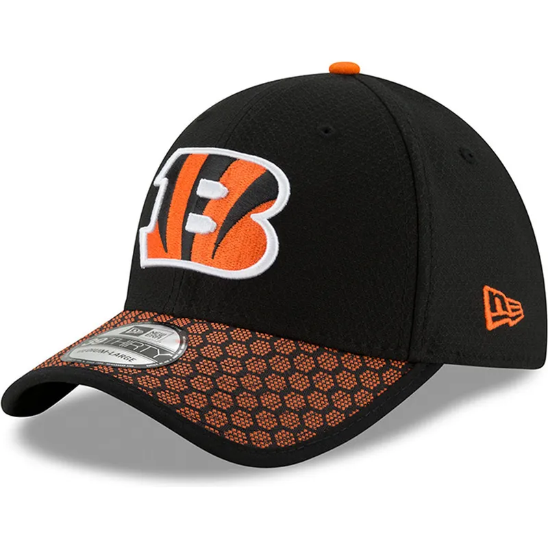 petten-gebogen-zwart-fitted-39thirty-sideline-van-cincinnati-bengals-nfl-van-new-era