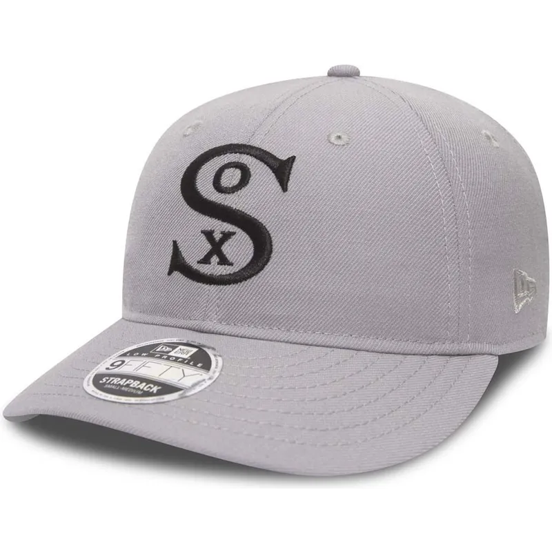 petten-gebogen-grijs-verstelbaar-9fifty-low-profile-city-series-van-chicago-white-sox-mlb-van-new-era