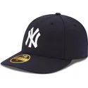 petten-gebogen-marineblauw-fitted-59fifty-low-profile-authentic-van-new-york-yankees-mlb-van-new-era