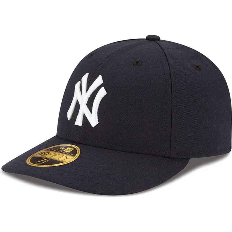 petten-gebogen-marineblauw-fitted-59fifty-low-profile-authentic-van-new-york-yankees-mlb-van-new-era