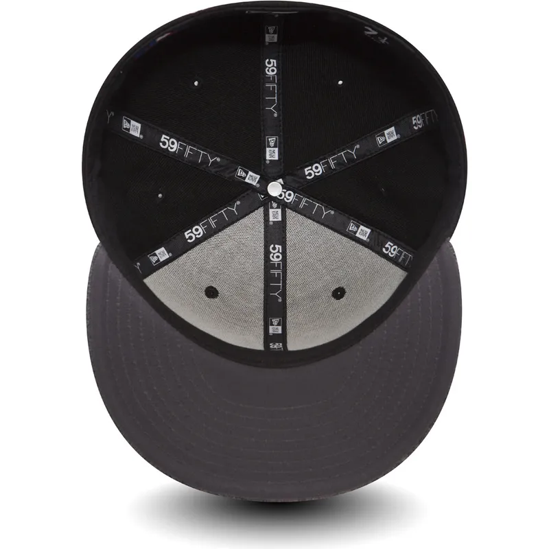 petten-plat-zwart-fitted-59fifty-grey-collection-van-new-york-yankees-mlb-van-new-era