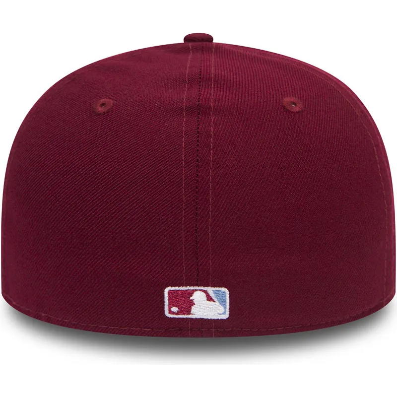 petten-gebogen-paars-fitted-59fifty-low-profile-mini-van-philadelphia-phillies-mlb-van-new-era