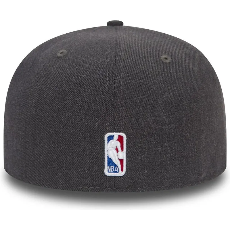 petten-plat-zwart-fitted-59fifty-heather-van-chicago-bulls-nba-van-new-era