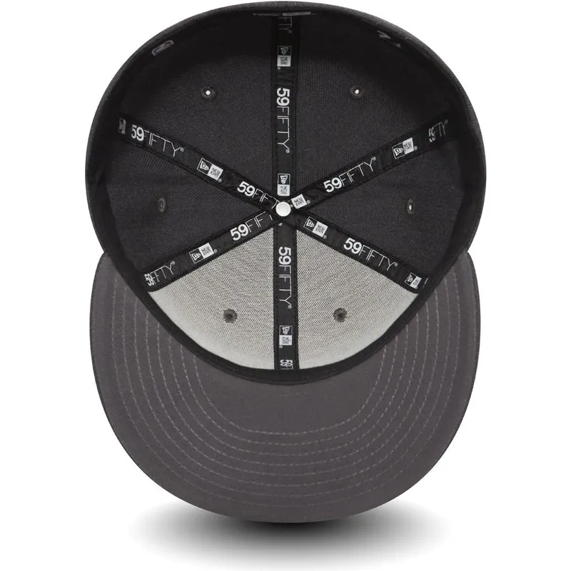 petten-plat-zwart-fitted-59fifty-heather-van-chicago-bulls-nba-van-new-era