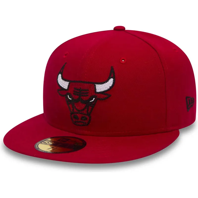 petten-plat-rood-fitted-59fifty-chain-stitch-van-chicago-bulls-nba-van-new-era