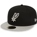 petten-plat-zwart-fitted-59fifty-van-san-antonio-spurs-nba-van-new-era