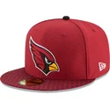 petten-plat-rood-fitted-59fifty-sideline-van-arizona-cardinals-nfl-van-new-era